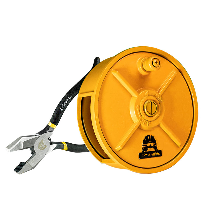 KwikSafety TIKO Tie Wire Reel Ironworker Lightweight Rebar Tie Reel Aluminum Tool W/ Belt Loop Holder for Quick Draw Rebar | Model No.: KS7770 - KwikSafety