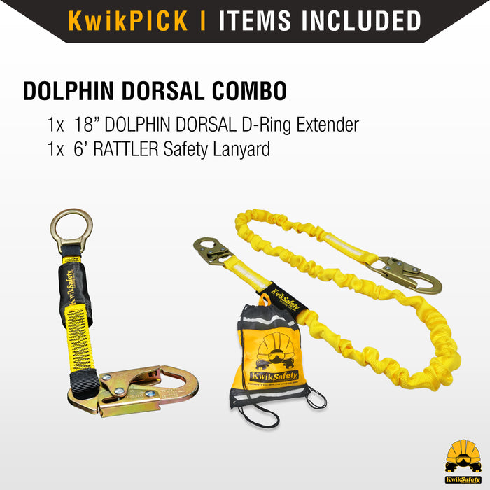 KwikSafety DOLPHIN DORSAL 18" D-Ring Extender Fall Protection Equipment - Model No.: KS7721 - KwikSafety