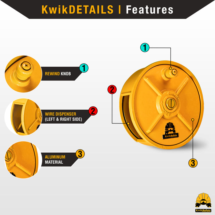 KwikSafety | Tiko Tie Wire Reel Ironworker Gear | Product Features