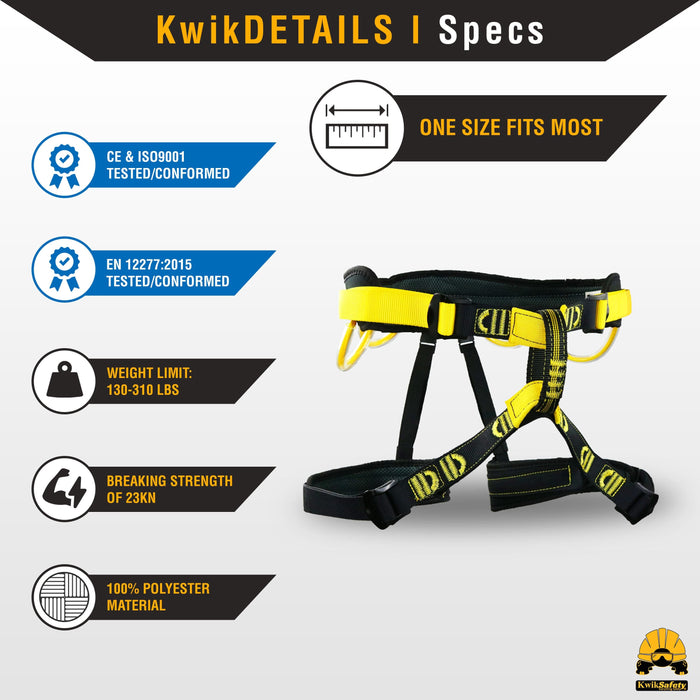 KwikSafety MANDRILL Climbing Harness Outdoor Gear - Model No.: KS6608 - KwikSafety