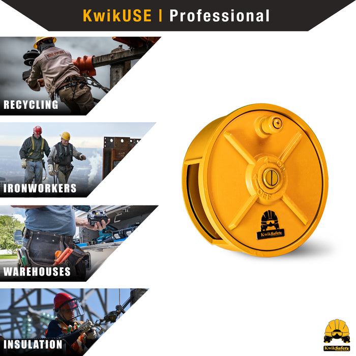 KwikSafety TIKO Tie Wire Reel Ironworker Lightweight Rebar Tie Reel Aluminum Tool W/ Belt Loop Holder for Quick Draw Rebar | Model No.: KS7770 - KwikSafety