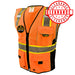 CLEARANCE! KwikSafety CLASSIC Hi Vis Reflective ANSI PPE Surveyor Class 2 Safety Vest - Model No.: KS3302 - KwikSafety