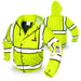 KwikSafety MARSHAL Safety Jacket (Multi-Use Rugged) Class 3 ANSI Tested OSHA Compliant Hi Vis Hoodie Reflective PPE - Model No.: KS5511 - KwikSafety