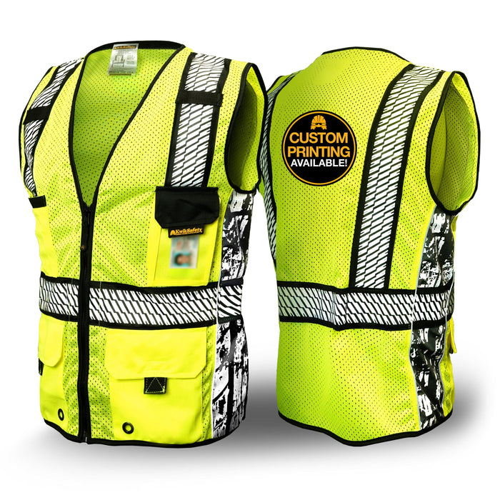KwikSafety RoadBOSS PREMIUM | Truck Tread Reflective Tape | Hi Visibility Class 2 Safety Vest - Model No.: KS3332 - KwikSafety sleeve ipad holder sleeves xxl xxxl xxxxl 3xl 4xl 5xl back neiko radians radwear dewalt mlkishigo peerbasics pioneer pyramex ergodyne salvus jksafety naranja reflectivo construccion reflectante xiake sefety saftey safty salzmann zojo oregon kishigo talla erb dib lime packs camo relfective