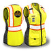 KwikSafety QUEEN BEE (Limited Edition Honeycomb Design) Hi Vis Reflective Safety Vest for Women - Model No.: KS3319TQ - KwikSafety: pink red blue purple white safty saftey hazard constrution standard woman womens chalecos para mujer trabjo surveyor chamarras run rad ians running pack reflectantes trabajo worker xsmall colored jk fr sal vus sleeve salz plus aafety hyco peer basic hot comstruction jacket