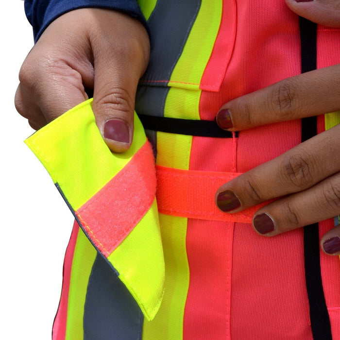 KwikSafety Hi Vis Reflective Breakaway Pink Safety Vest - Model No.: KS3326 - KwikSafety