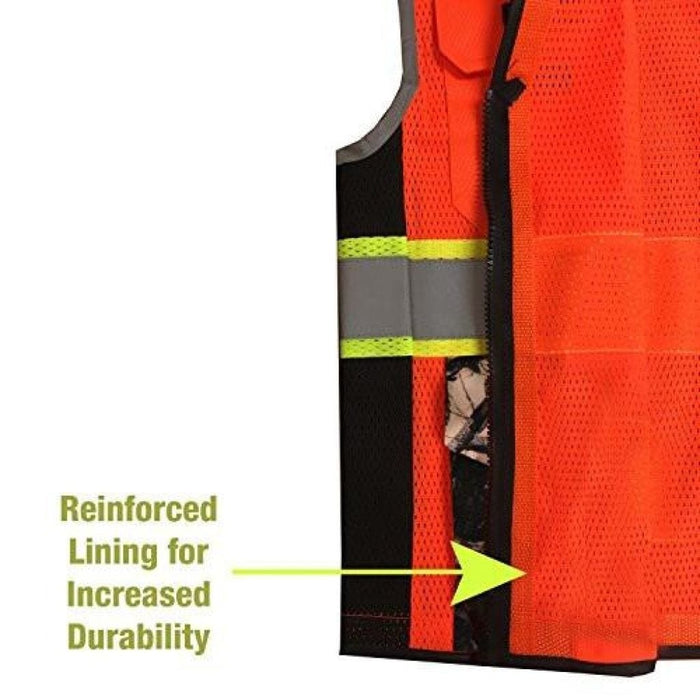 KwikSafety Camouflage Hi Vis Reflective ANSI PPE Surveyor Class 2 Safety Vest - KwikSafety