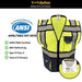 CLEARANCE! KwikSafety SHERIFF | ANSI Class 2 Fishbone Safety Vest (Old Sizing) - Model No.: KS3305 - KwikSafety