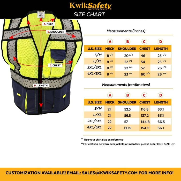 CLEARANCE! KwikSafety SHERIFF | ANSI Class 2 Fishbone Safety Vest (Old Sizing) - Model No.: KS3305 - KwikSafety