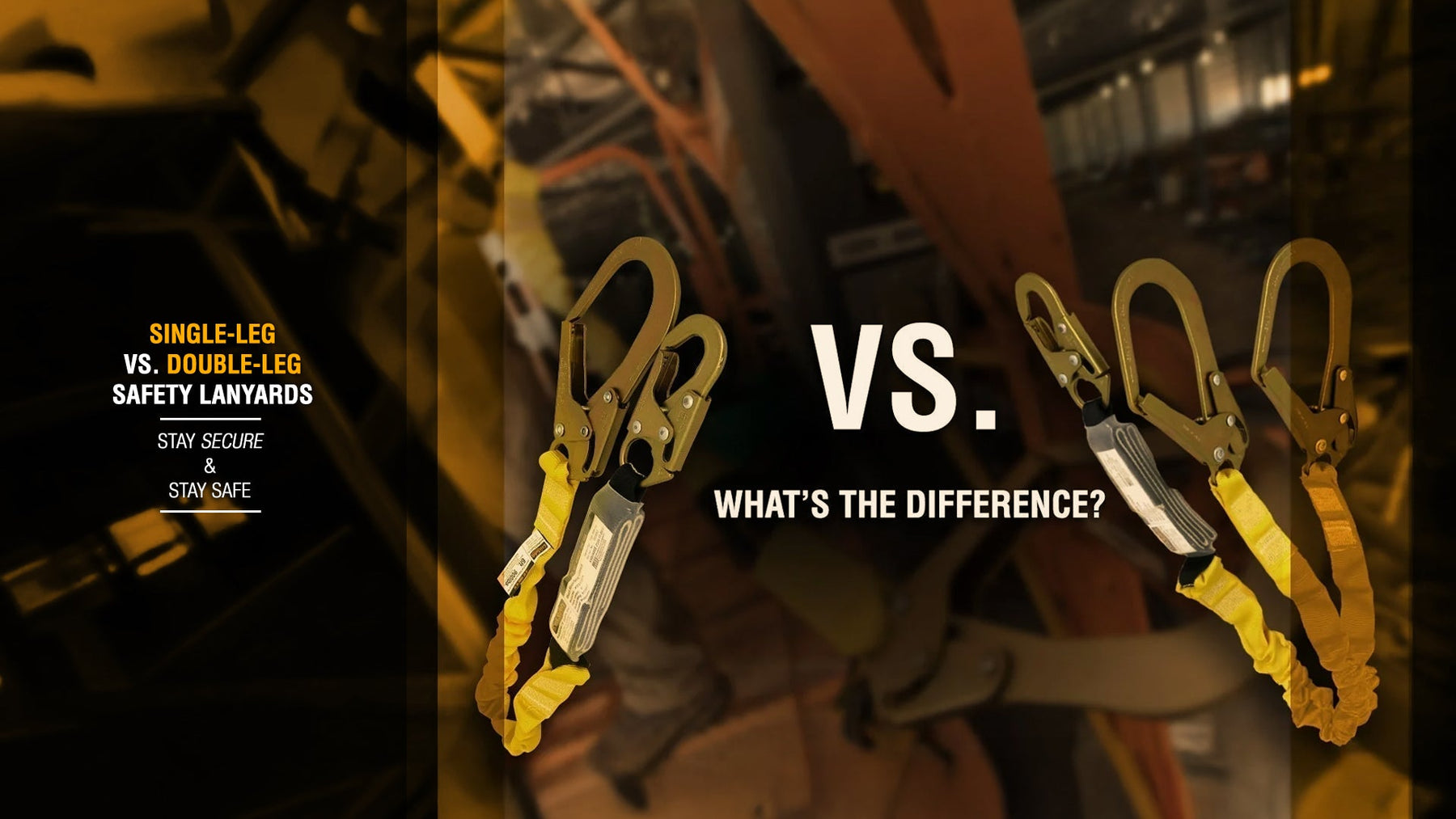 Single Leg Safety Lanyard VS. Double Leg Lanyard