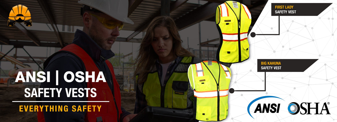 ANSI Tested & OSHA Compliant Industry Standard Safety Vests