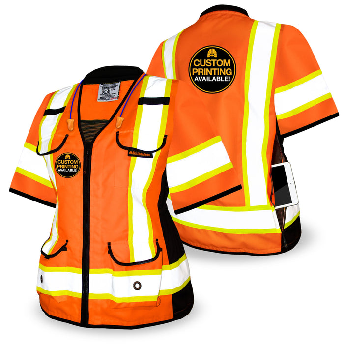 KwikSafety GODMOTHER Safety Vest for Women RELAXED FIT Class 3 ANSI Tested OSHA Compliant Reflective Work Gear PPE Model No. KS3336C3