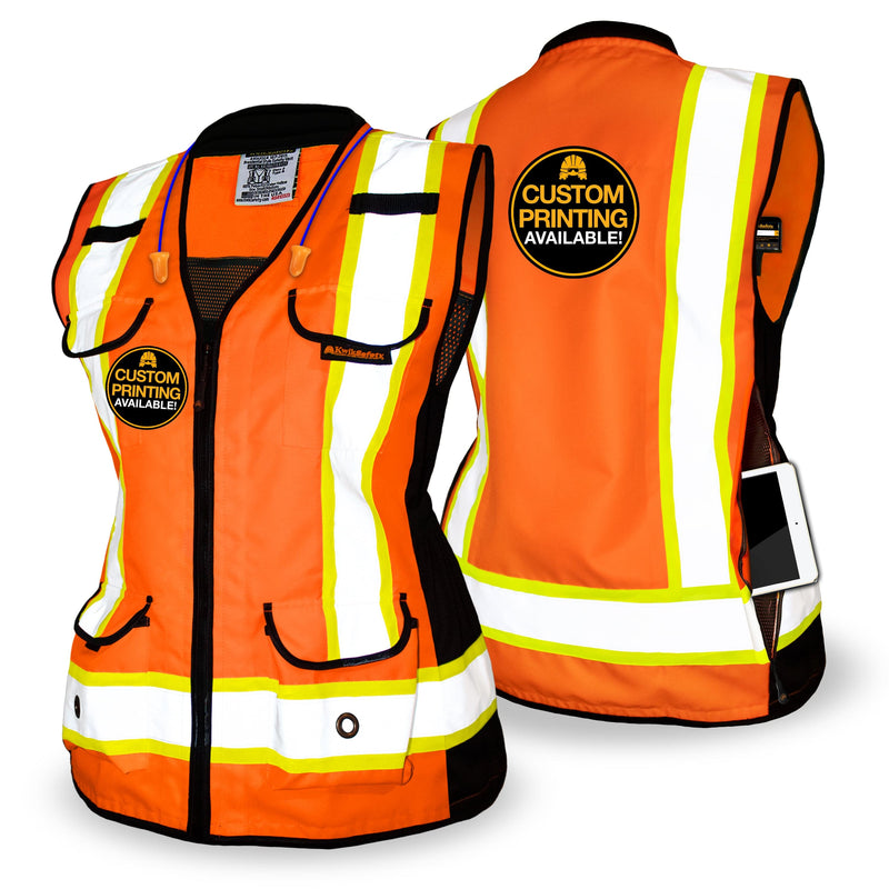 KwikSafety GODMOTHER Safety Vest for Women Class 2 ANSI Tested OSHA Compliant Reflective Work Gear PPE - Model No.: KS3336 - KwikSafety