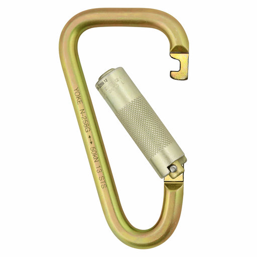 KwikSafety ANNEX Steel Carabiner (TWIST-LOCKING) Multifunctional Construction Fall Protection Tool ANSI, EN, CE & CSA Certified - KwikSafety