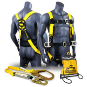 KwikSafety HURRICANE Safety Harness ANSI Fall Protection 3D Ring + Back Support - Model No.: KS6603 - KwikSafety