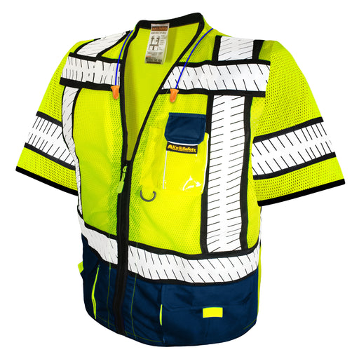 KwikSafety SHERIFF Safety Vest (Multi-Use Pockets) Class 3 ANSI Tested OSHA Compliant Hi Vis Reflective PPE Surveyor - Model No.: KS3305C3 - KwikSafety