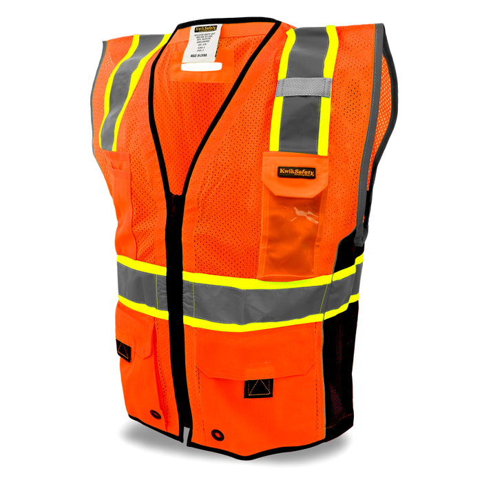 KwikSafety GRAND KAHUNA | ANSI Class 2 Premium Safety Vest - Model No.: KS3306 - KwikSafety