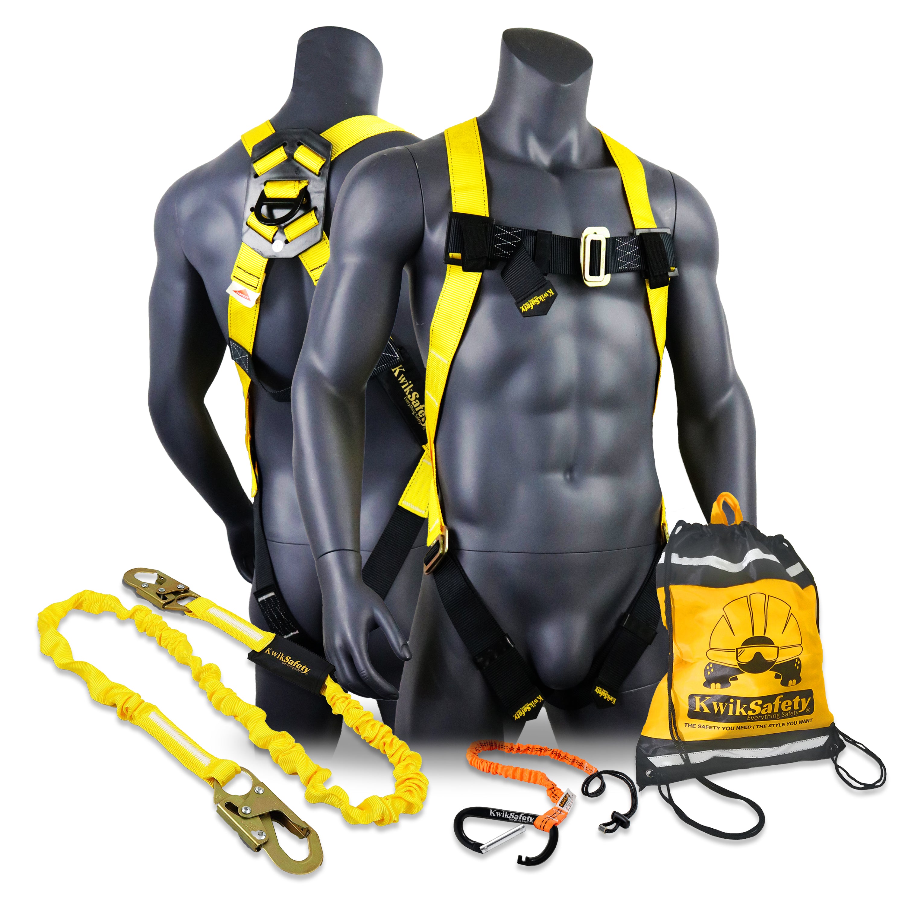 KwikSafety TORNADO 1D Ring Fall Protection Full Body Safety Harness -