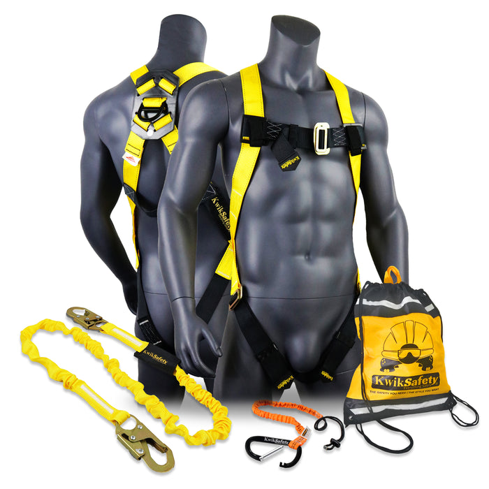 KwikSafety TORNADO 1D Ring Fall Protection Full Body Safety Harness - Model No.: KS6601 - KwikSafety