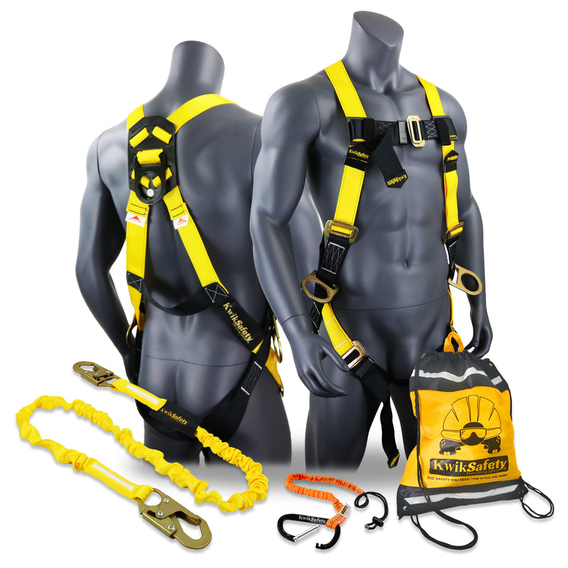 KwikSafety THUNDER Safety Harness OSHA ANSI Fall Protection PPE Construction 3 D Ring - Model No.: KS6602 - KwikSafety