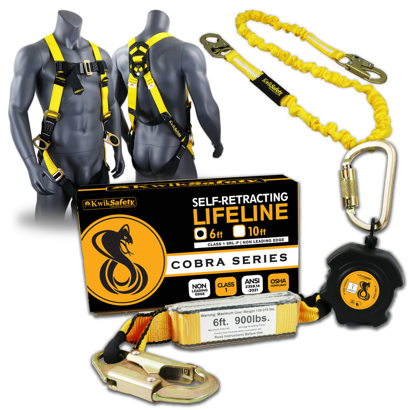 KwikSafety 6' COBRA WEB Self Retracting Lifeline ANSI Poly SRL - Model No.: KS7911 - KwikSafety