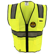 KwikSafety OFFICIAL Safety Vest (Black Trim) Class 2 ANSI OSHA - Model No.: KS3312BT - KwikSafety