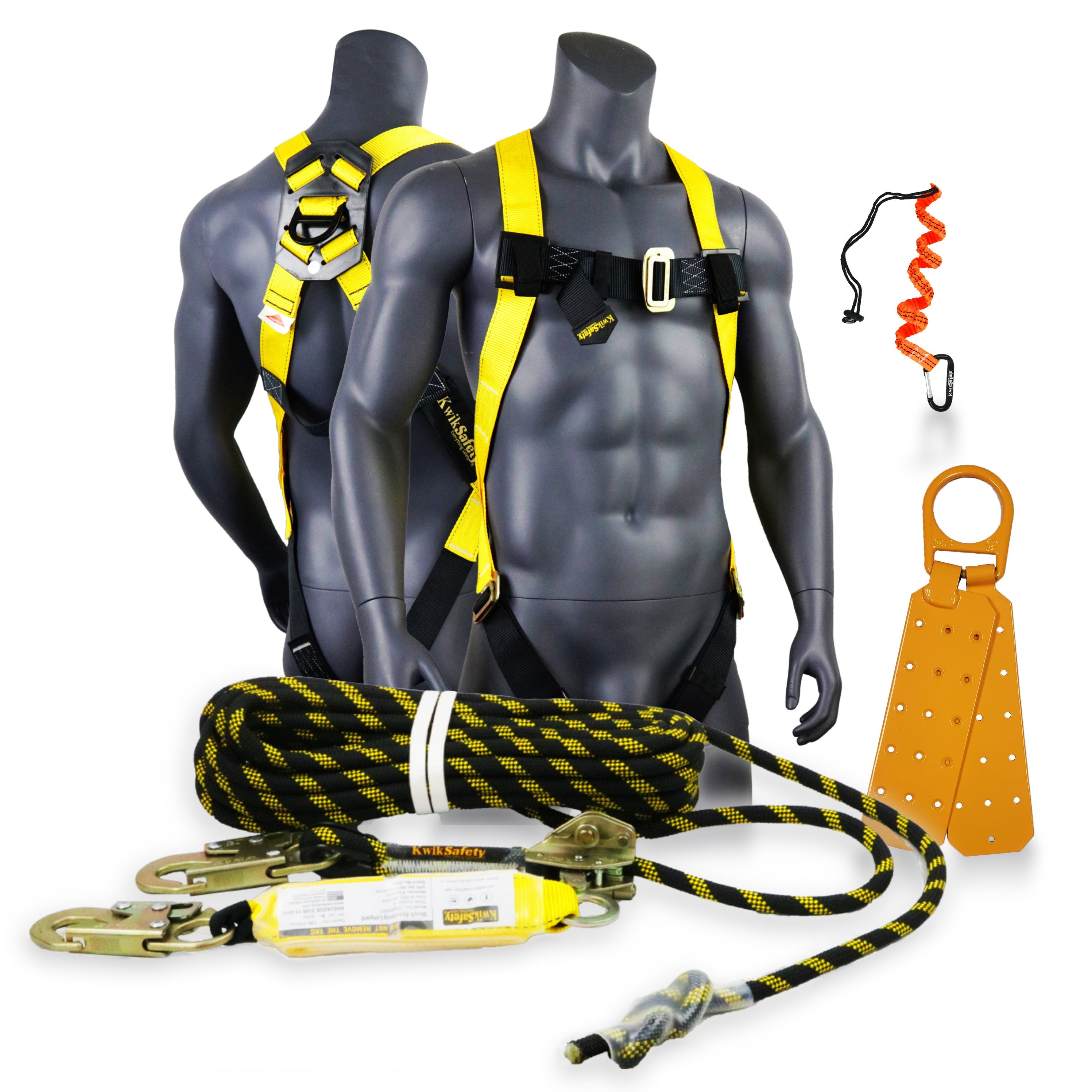 KwikSafety TORNADO 1D Ring Fall Protection Full Body Safety Harness -