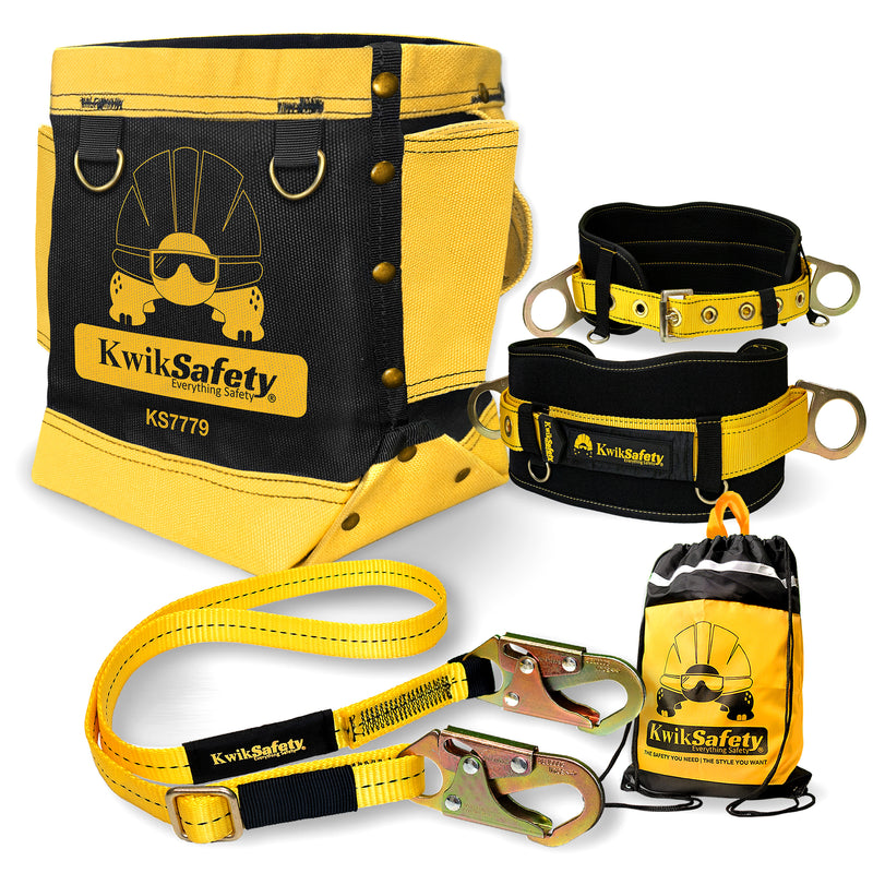 KwikSafety RedIRON Bolt Bag HEAVY-Duty Canvas Double Reinforced Stitching Ironworker Bag - Model No.: KS7779 - KwikSafety