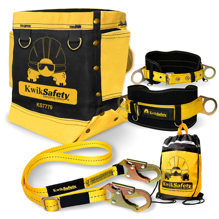KwikSafety RedIRON Bolt Bag HEAVY-Duty Canvas Double Reinforced Stitching Ironworker Bag - Model No.: KS7779