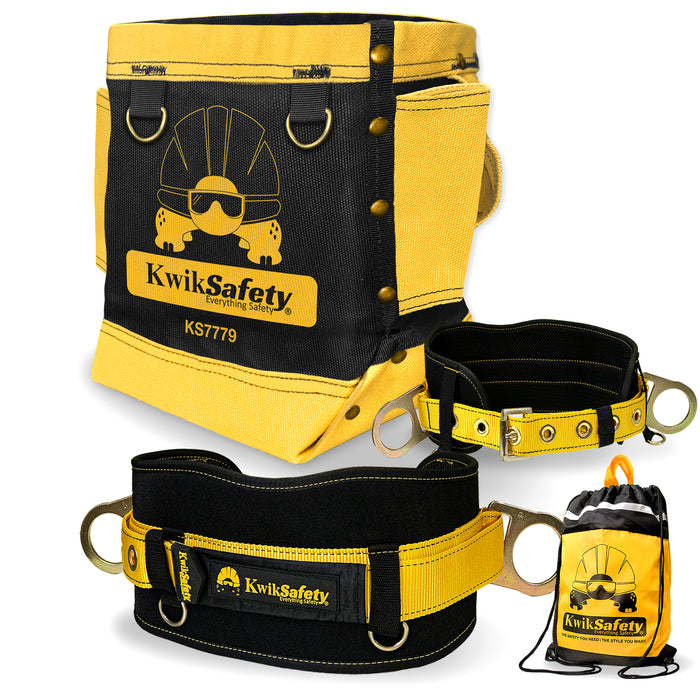 KwikSafety RedIRON Bolt Bag HEAVY-Duty Canvas Double Reinforced Stitching Ironworker Bag - Model No.: KS7779