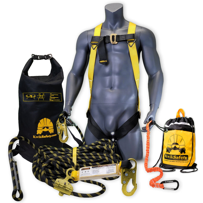 KwikSafety TSUNAMI (50FT) Vertical Lifeline Assembly ANSI OSHA Roofing Fall Protection - Model No.: KS7711 - KwikSafety