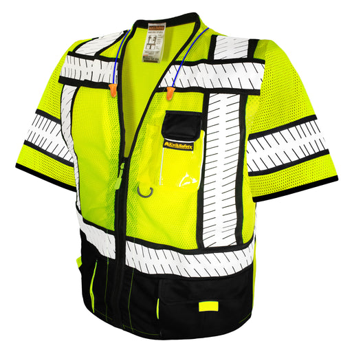 KwikSafety SPECIALIST Safety Vest (Multi-Use Pockets) Class 3 ANSI Tested OSHA Compliant Hi Vis Reflective PPE Surveyor  - Model No.: KS3304C3 - KwikSafety