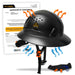 KwikSafety CARBON Hard Hat (16 COOLING VENTS + FREE Extra Headband & Earplugs) Type 1 Class C ANSI Tested OSHA Compliant - Model No.: KS1602BRN-BLK - KwikSafety