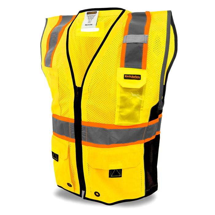 KwikSafety GRAND KAHUNA | ANSI Class 2 Premium Safety Vest - Model No.: KS3306 - KwikSafety