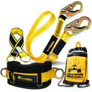 KwikSafety COPPERHEAD Single Leg 4' to 6' Adjustable Safety Lanyard No Shock Absorber - Model No.: KS7707 - KwikSafety