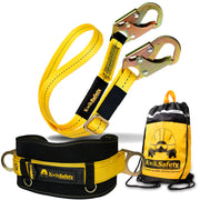 KwikSafety COPPERHEAD Single Leg 4' to 6' Adjustable Safety Lanyard No Shock Absorber - Model No.: KS7707 - KwikSafety