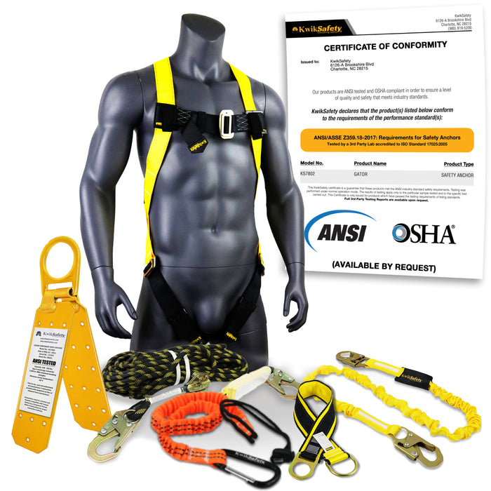 KwikSafety GATOR Temporary Reusable Roof Anchor ANSI Tested OSHA Compliant Roof Safety - Model No.: KS7802