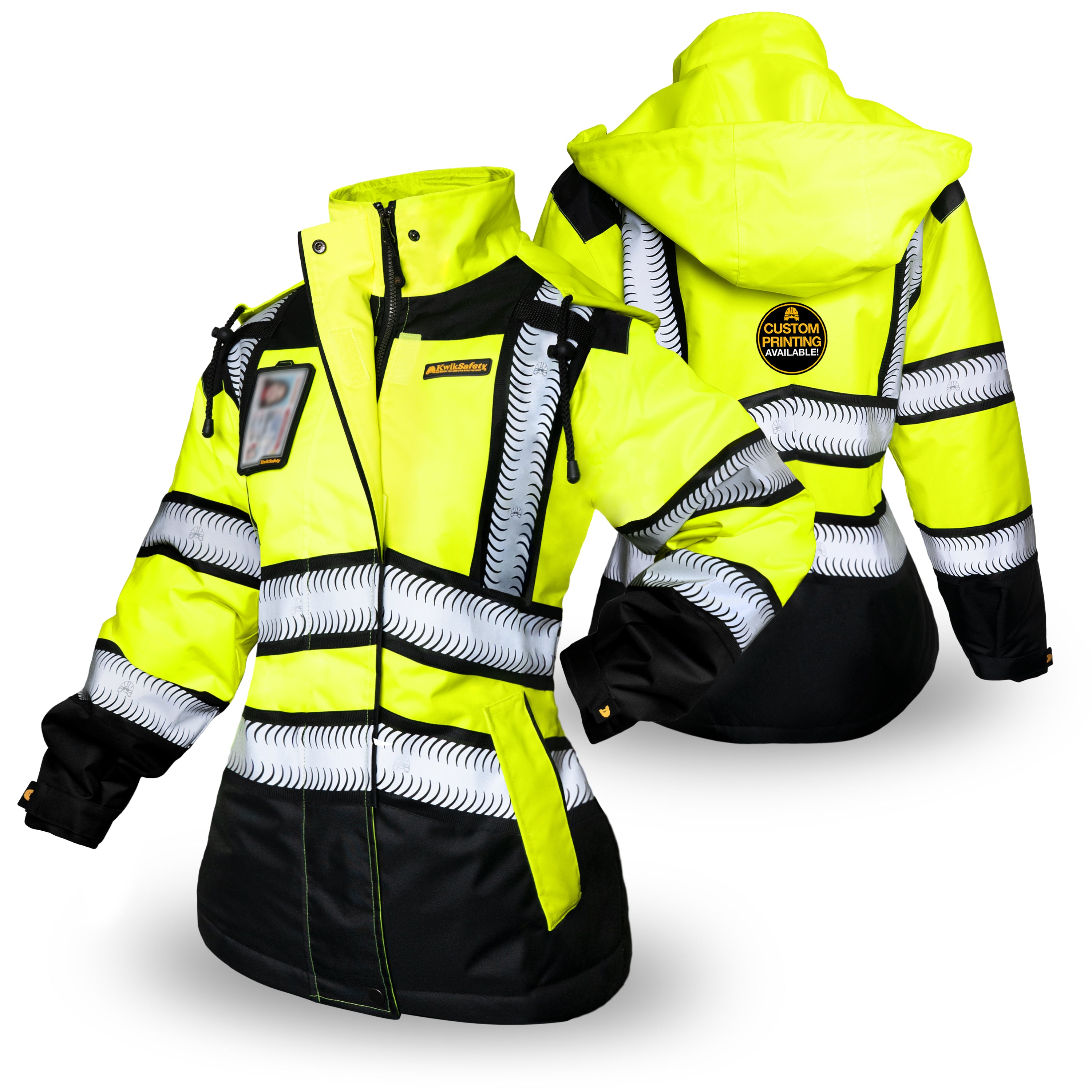 KwikSafety BOMBSHELL Safety Bomber Jacket for Women Class 3 ANSI OSHA