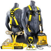 KwikSafety DOUBLE LEG RATTLER Y-Leg 6’ Safety Lanyard with Internal Shock Absorber ANSI OSHA - Model No.: KS7704 - KwikSafety