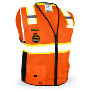 KwikSafety BIG KAHUNA Safety Vest (11 Pockets) Class 2 ANSI Tested OSHA Compliant Hi Vis Reflective PPE Surveyor - Model No.: KS3301 - KwikSafety
