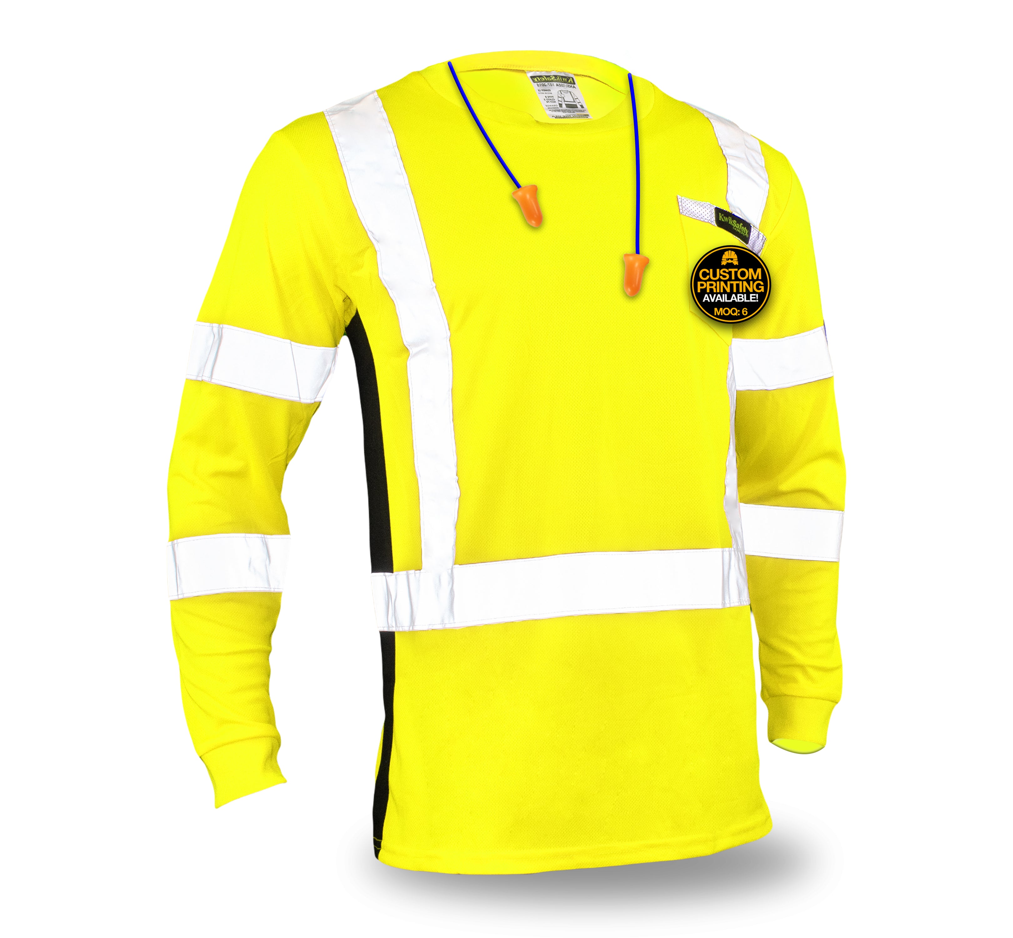 KwikSafety OPERATOR Safety Shirt (SOLID REFLECTIVE TAPE