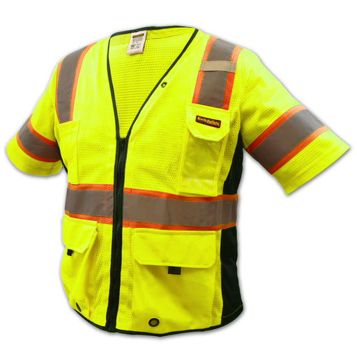 KwikSafety CHIEF Hi Vis Reflective ANSI PPE Surveyor Class 3 Safety Vest - KwikSafety