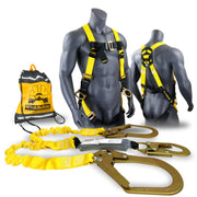KwikSafety PYTHON 6' Double-Leg Safety Lanyard w/ Shock Absorber Fall Protection Device ANSI OSHA - Model No.: KS7702 - KwikSafety
