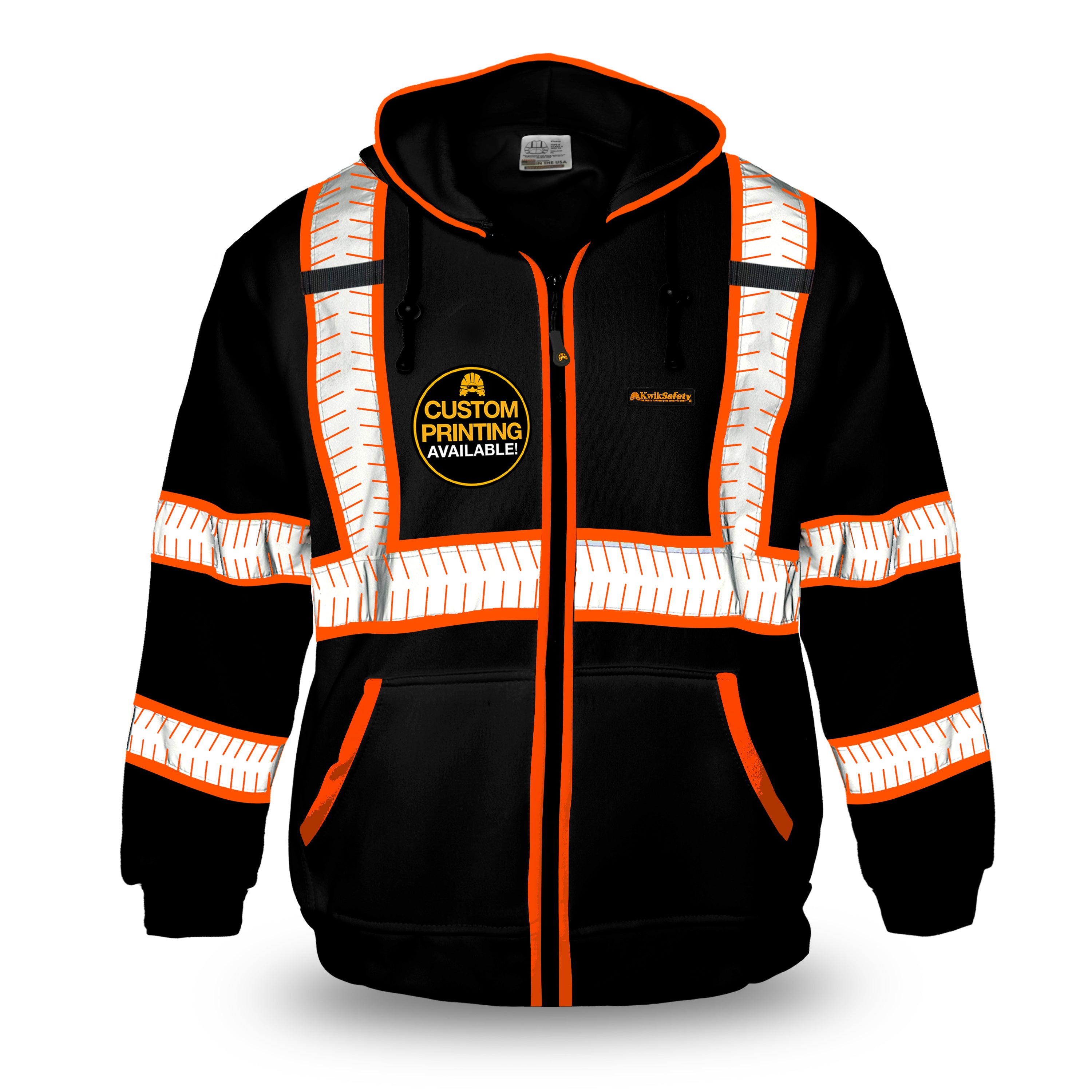 SKSAFETY Hi Vis Work Safety hoodies for Men - Class 3 High