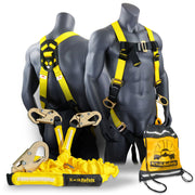 KwikSafety DOUBLE LEG RATTLER Y-Leg 6’ Safety Lanyard with Internal Shock Absorber ANSI OSHA - Model No.: KS7704 - KwikSafety