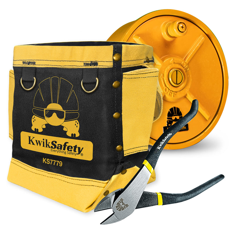 KwikSafety RedIRON Bolt Bag HEAVY-Duty Canvas Double Reinforced Stitching Ironworker Bag - Model No.: KS7779 - KwikSafety