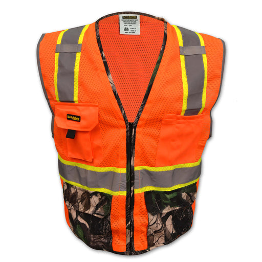 KwikSafety Camouflage Hi Vis Reflective ANSI PPE Surveyor Class 2 Safety Vest - KwikSafety