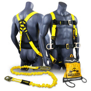 KwikSafety HURRICANE Safety Harness ANSI Fall Protection 3D Ring + Back Support - Model No.: KS6603 - KwikSafety