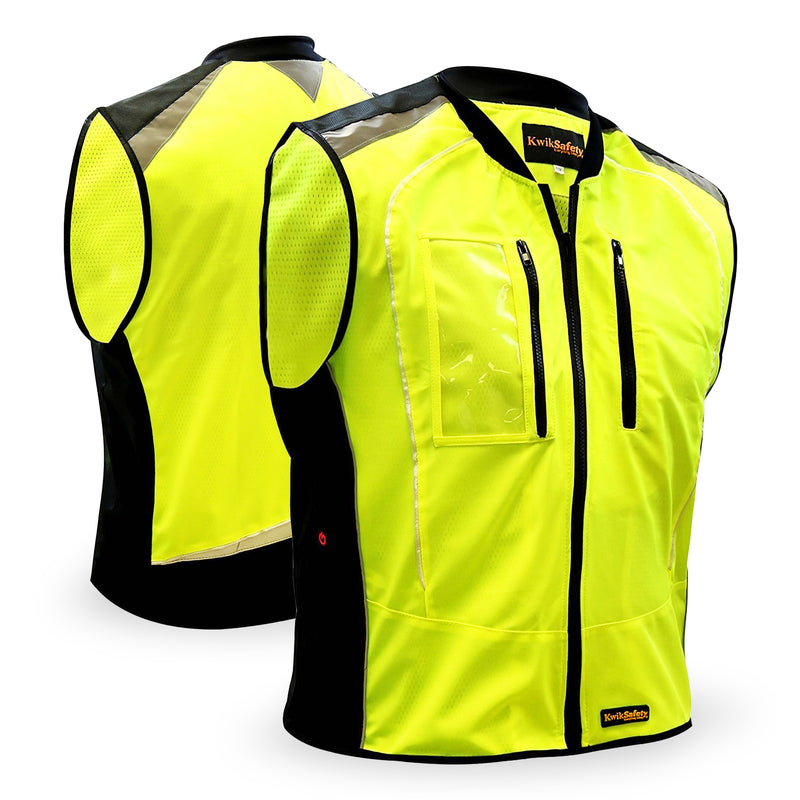 KwikSafety MOTO Safety Vest (LED LIGHT STRIPS) Recreational Motorcycle & Cycling Vest - Model No.: KS3320 - KwikSafety