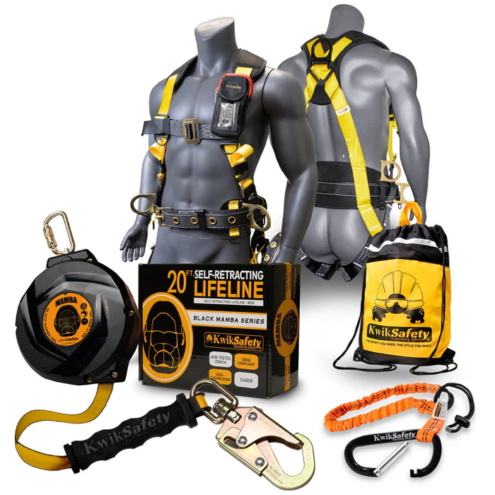 KwikSafety MAMBA WEB Carbonate Housing Self Retracting Lifeline SRL - Model No.: KS7921, KS7923 - KwikSafety